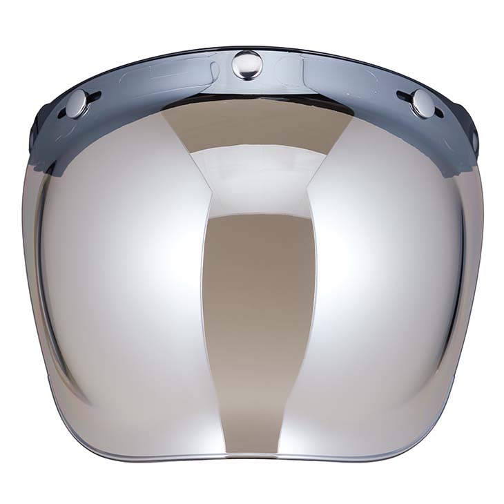  bubble shield clear mirror jet helmet full-face Vintage nighttime use possibility 