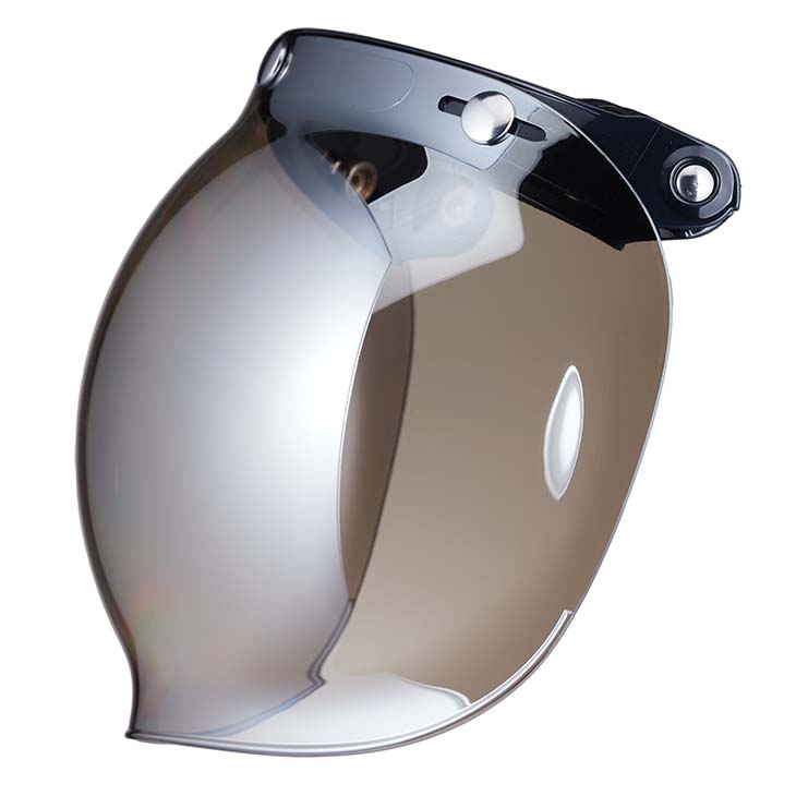  bubble shield clear mirror jet helmet full-face Vintage nighttime use possibility 
