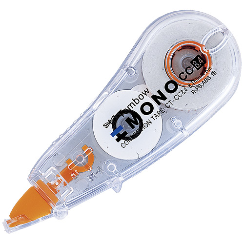 トンボ 修正テープ モノCC8.4 使いきりタイプ 8.4mm幅（ヘッド：オレンジ） CT-CC8.4の商品画像