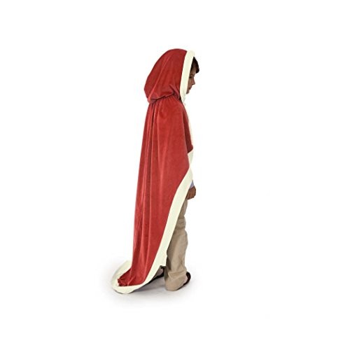  Royal cape, cotton velour,50," in red 