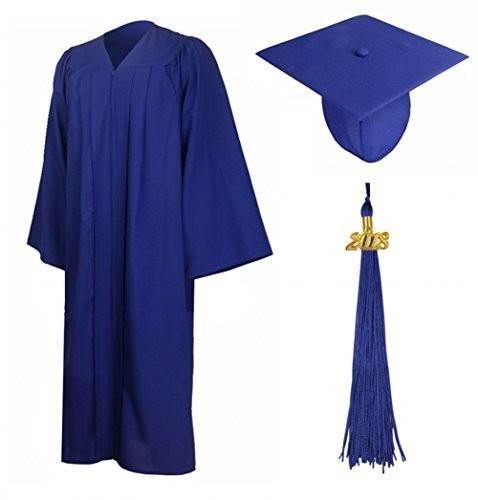 GraduationMall коврик церемония окончания для свободная домашняя одежда колпак кисточка комплект 2018 год? ученик старшей школы большой студент для US размер : 54(5'9"-5'11")