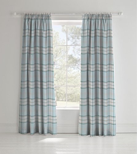 Catherine Lansfield Kelso Curtains, Duck Egg by Catherine Lansfield