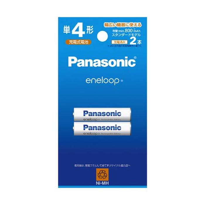  Panasonic BK-4MCDK/2H одиночный 4 форма перезаряжаемая батарея 2 шт упаковка Eneloop 