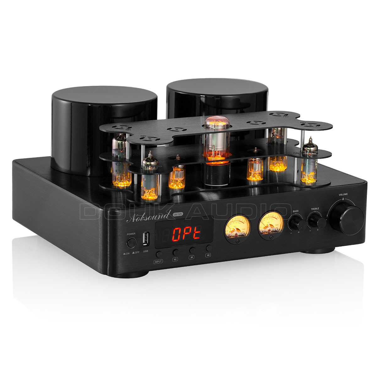 6C19 6A2 ECH81 HiFi Bluetooth 5.0 vacuum tube power amplifier COAX OPT pre-main amplifier USB player 