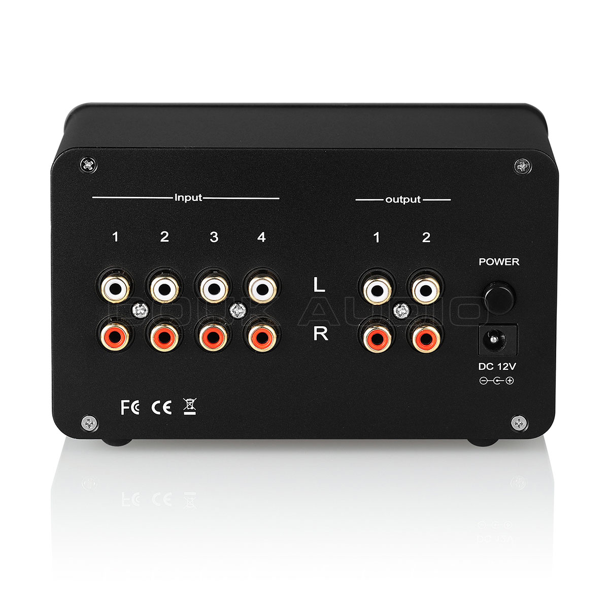 HiFi vacuum tube pre-amplifier stereo 4 way audio switch .- box desk top headphone amplifier 