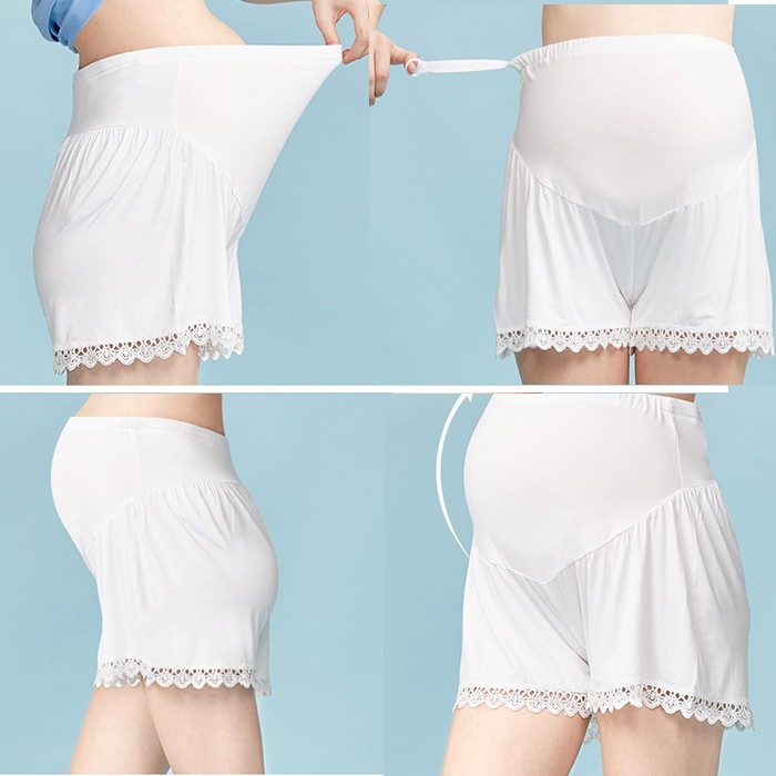  immediate payment [ time sale ] lady's maternity support short pants under shorts swim pants frill pants high waste to see . bread production front postpartum 