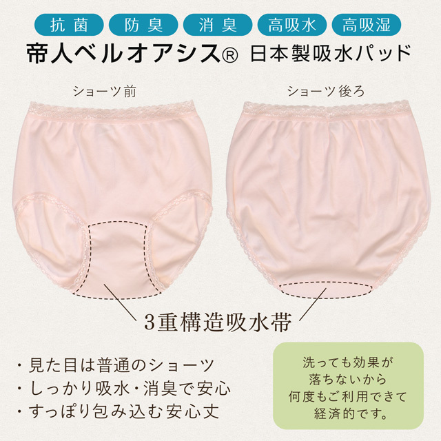  incontinence pants incontinence safety shorts . water for women 2 sheets set made in Japan skin care silk protein 30cc pink beige deodorization light . prohibitation pollakiuria cotton cotton quilt specification 