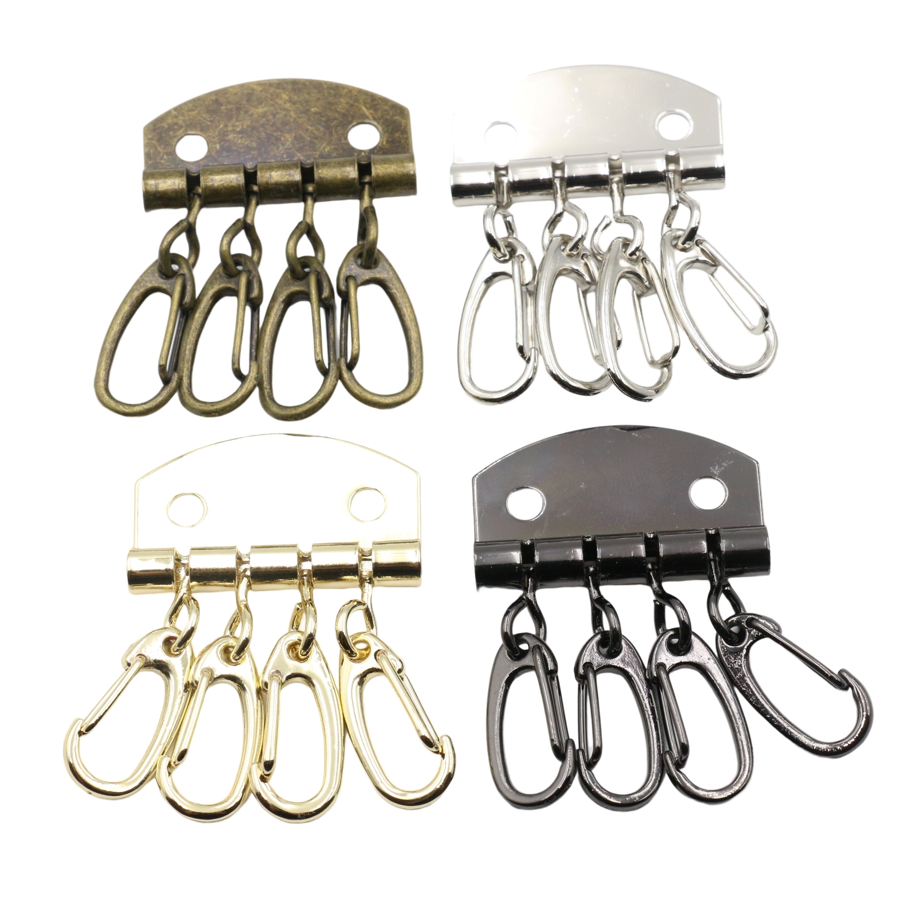 4 ream key case metal fittings calking attaching 5 collection set all 4 color key case leather craft metal fittings parts parts key holder key holder metal fittings key case for key metal fittings 