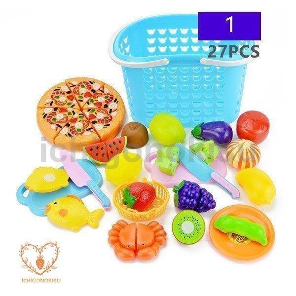  playing house toy playing house fruit vegetable set playing house kitchen playing house set food ingredients toy block storage basket attaching birthday Christmas 