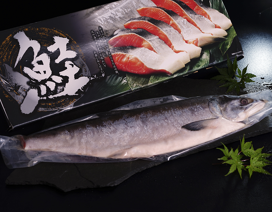  Hokkaido производство час лосось иметь голова половина .fi-re примерно 800g * рефрижератор 