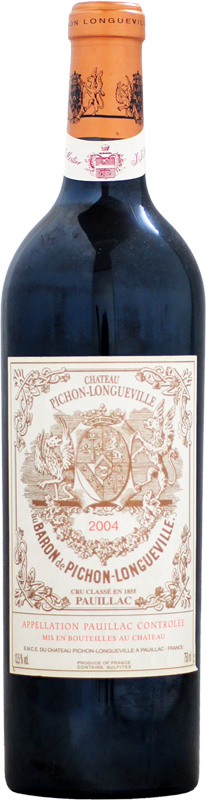 CHATEAU PICHON LONGUEVILLE BARON シャトー・ピション・ロングヴィル・バロン 2004 750mlびん 1本 ワイン 赤ワインの商品画像