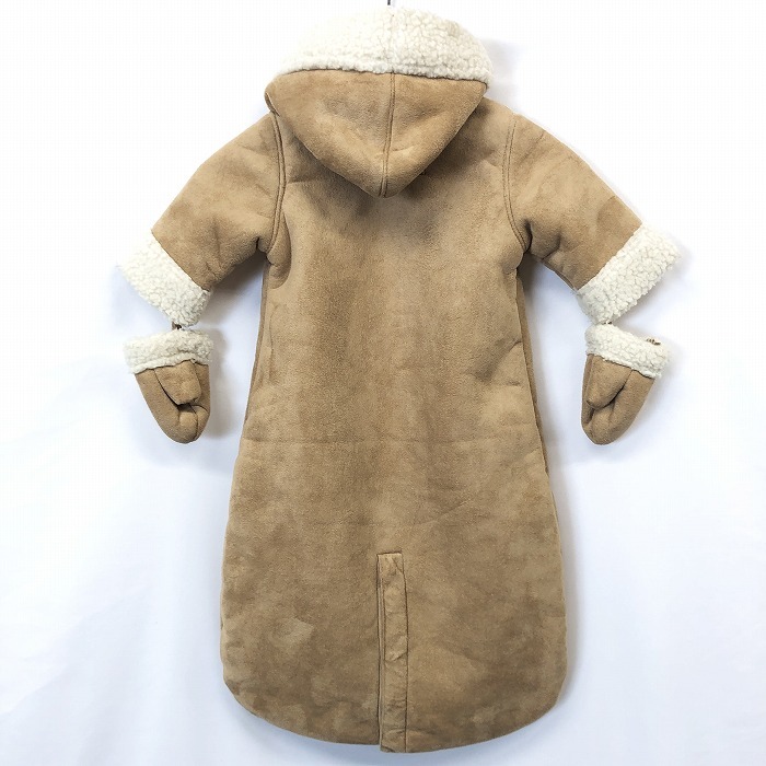 baby Gap baby Gap 60cm(0~6. месяц ) младенец одеяло Parker комбинезон искусственный мутон обратная сторона боа длинный рукав поли 100% оттенок коричневого 