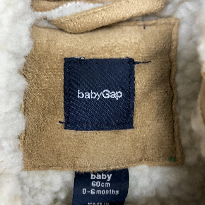 baby Gap baby Gap 60cm(0~6. месяц ) младенец одеяло Parker комбинезон искусственный мутон обратная сторона боа длинный рукав поли 100% оттенок коричневого 