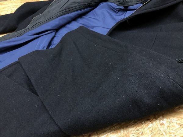  Banana Republic BANANA REPUBLIC Пальто Честерфилд часть Layered ( переустановка возможно ) плечо накладка одноцветный длинный рукав маленький размер XS размер чёрный мужской 