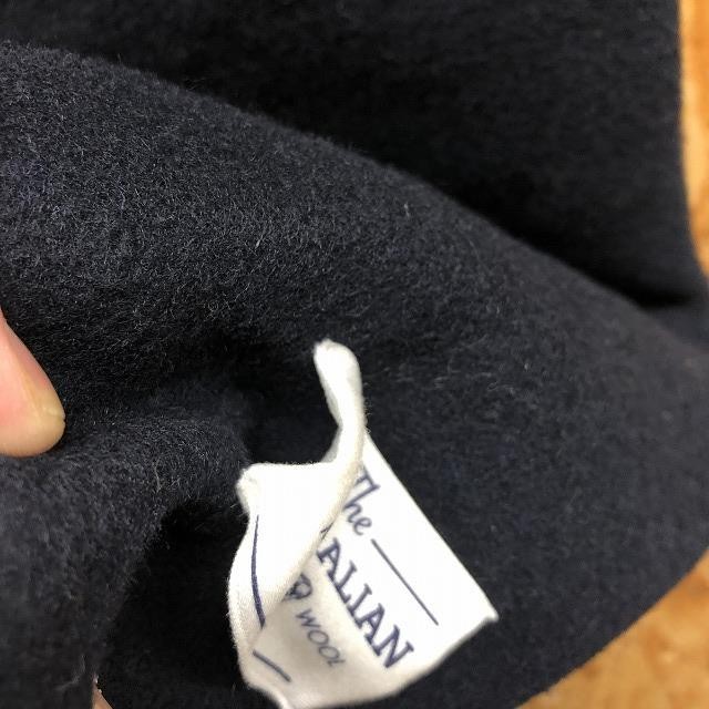 RAGEBLUE Rageblue S мужской Пальто Честерфилд подкладка имеется [The AUSTRALIAN MERINO WOOL PREMIUM] длинный рукав шерсть × поли темный темно-синий 