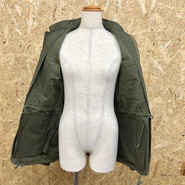 RISE RILY CLOTHINGlaiz Rally M женский тонкий поле жакет пальто точка кнопка × Zip длинный рукав хлопок 100% милитари зеленый 
