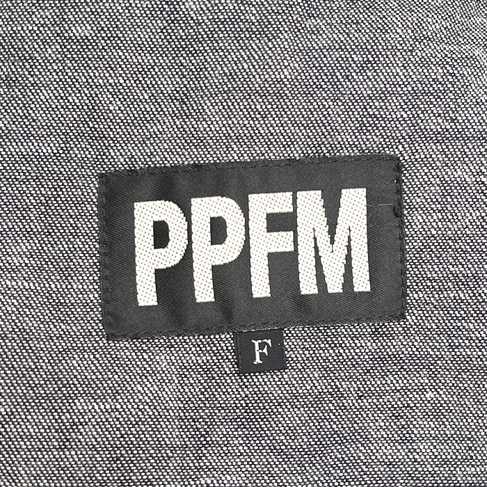 PPFM несколько тонкий Denim комбинезон жакет одноцветный длинный рукав Zip выше fly передний хлопок 100% F темно-синий темно-синий женский ( мужской?)