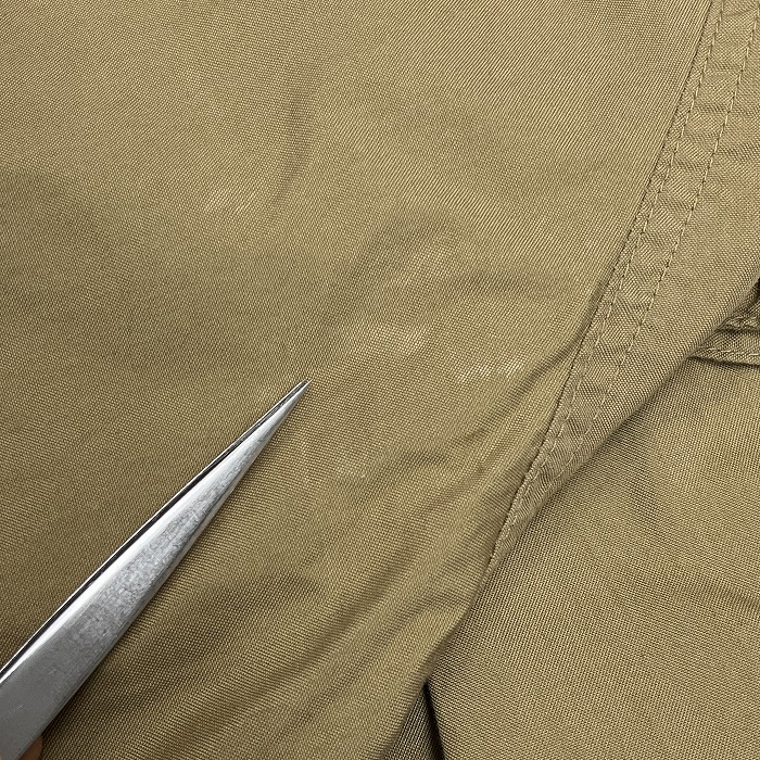 [ новый товар / перевод есть ]NANEA тонкий Mod's Coat подкладка нет капот переустановка возможно одноцветный точка кнопка × Zip длинный рукав хлопок × нейлон F бежевый женский 