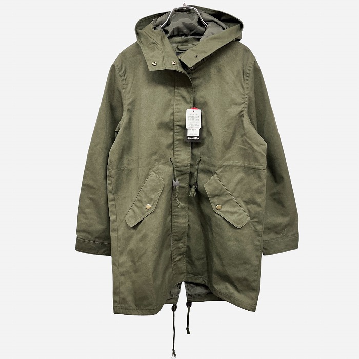 [ новый товар ]RH Rush Hour Mod's Coat Parker общий подкладка одноцветный Zip выше × точка кнопка останавливать поли × хлопок L зеленый хаки женский 