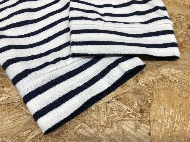  Nano Universe nano*universe cut and sewn кардиган несколько тонкий окантовка nordic рисунок половина край рукав M "теплый" белый × темно-синий мужской 