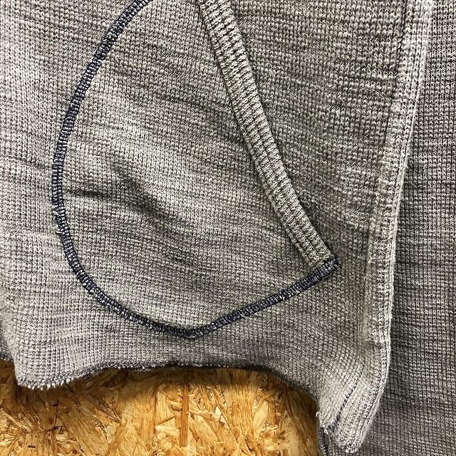 [ сделано в Японии ] BEAMS Beams M размер мужской cut and sewn кардиган metal кнопка одноцветный длинный рукав хлопок 100% Heather серый 