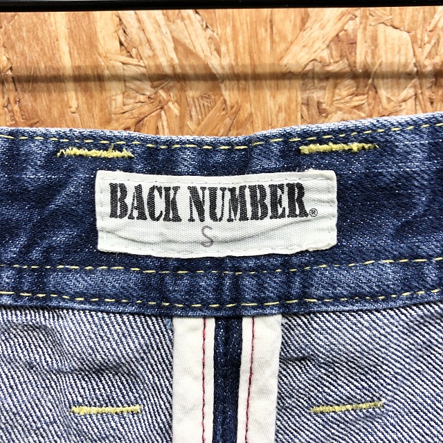 BACK NUMBER задний номер S мужской Denim шорты шорты шорты USED обработка Zip fly casual хлопок 100% синий голубой 