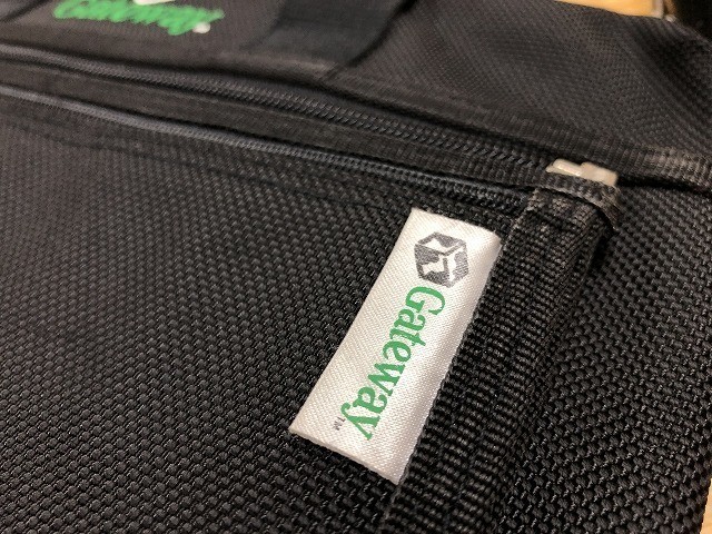 Gateway шлюз сумка на плечо персональный компьютер компьютер бизнес Logo вышивка портфель портфель черный чёрный 