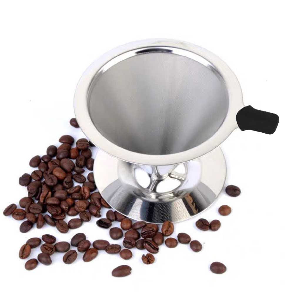  coffee dripper paper less un- necessary stainless steel coffee drip coffee filter paper un- necessary outdoor stainless steel dishwasher correspondence 1-4 cup for 