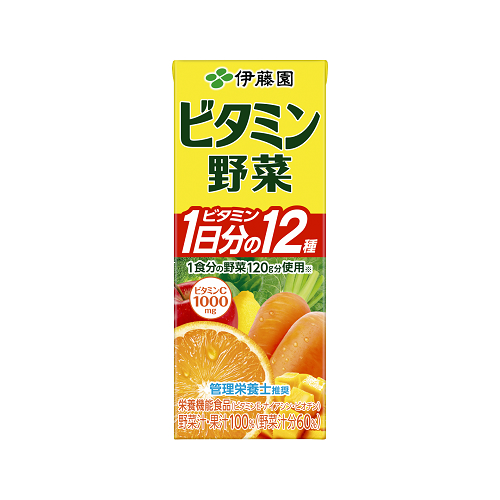 伊藤園 ビタミン野菜 200ml×24本 紙パック 野菜ジュースの商品画像