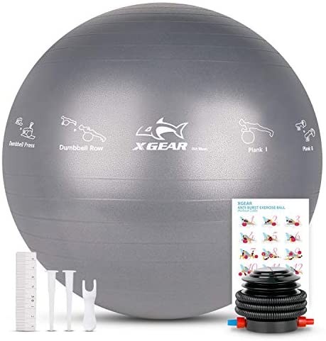 XGEAR фитбол yo Gabor anti Burst specification толщина . пилатес мяч йога воздушный насос есть ( серый 75cm)