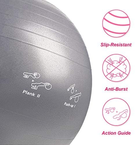 XGEAR фитбол yo Gabor anti Burst specification толщина . пилатес мяч йога воздушный насос есть ( серый 75cm)
