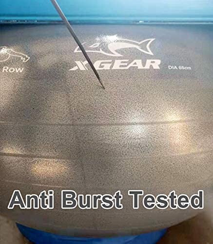 XGEAR фитбол yo Gabor anti Burst specification толщина . пилатес мяч йога воздушный насос есть ( серый 75cm)