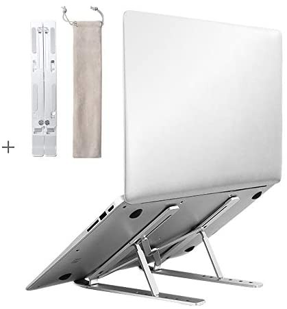  подставка для ноутбук PC подставка складной 6 уровень высота настройка возможность .. проект осанка улучшение кошка ./ онемение плеча / люмбаго меры легкий мобильный удобный ( серебряный )