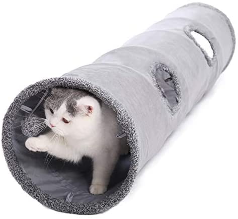 PAWZ Road кошка тоннель .... игрушка складной крепкий .... имеется тоннель M серый ( серый M)