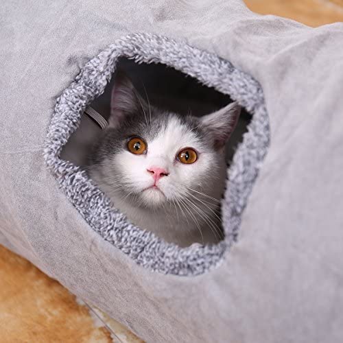 PAWZ Road кошка тоннель .... игрушка складной крепкий .... имеется тоннель M серый ( серый M)