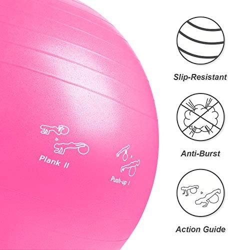 XGEAR фитбол yo Gabor anti Burst specification толщина . пилатес мяч йога воздушный насос есть ( розовый 65cm)