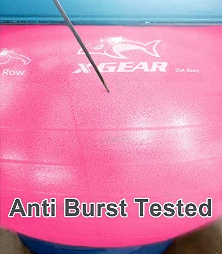 XGEAR фитбол yo Gabor anti Burst specification толщина . пилатес мяч йога воздушный насос есть ( розовый 65cm)