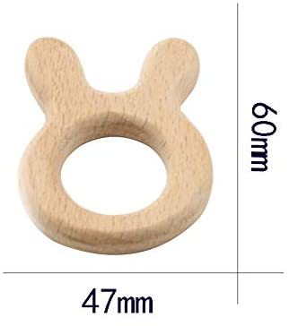 Mamimami Home.. поэтому бук. кольцо из дерева животное 8 модель /8 шт / комплект baby игрушка развивающая игрушка DIY (JPS-AW047)