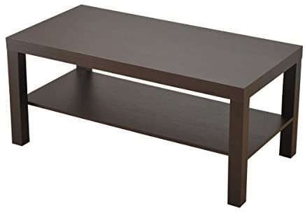 山善 コーヒーテーブル W90×D45×H40cm TCT-9045 DBR センターテーブルの商品画像