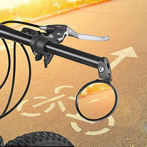  bicycle rearview mirror rear view mirror safety 180 times adjustment possibility 16-22mm. plug hole attaching 3 color ( green )