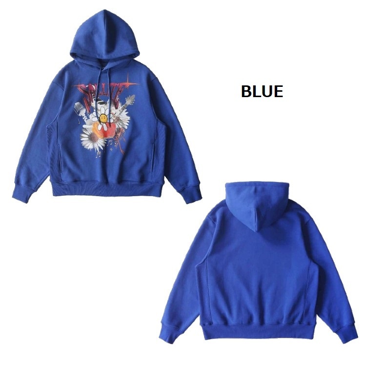 SALUTE サルーテ MASK ZIPPER HOODIES パーカー SALUTE（ファッション） SALUTE サルーテ Flower Anarchy Hoodie