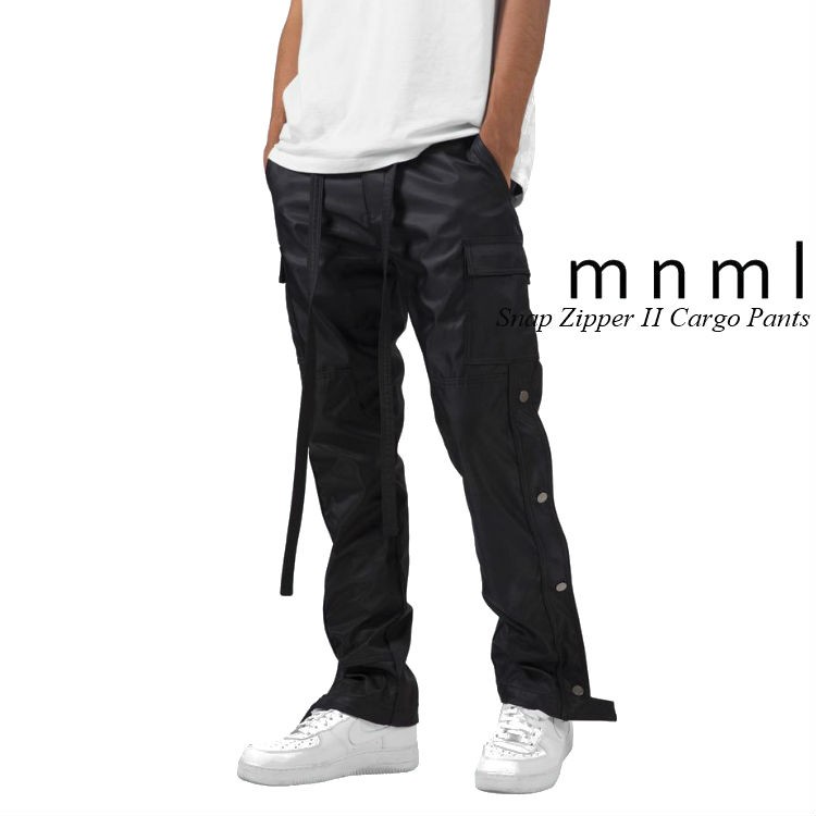 mnml ミニマル カーゴパンツ 裾ZIP SNAP ZIPPER メンズ スト系 B mnml ミニマル カーゴパンツ 裾ZIP SNAP ZIPPER メンズ スト系 B
