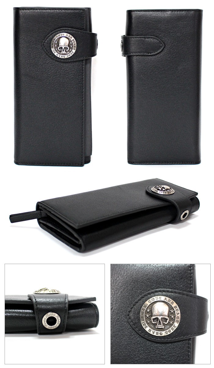 Roen ロエン roen 財布 Skull Concho Biker スカルコンチョ付