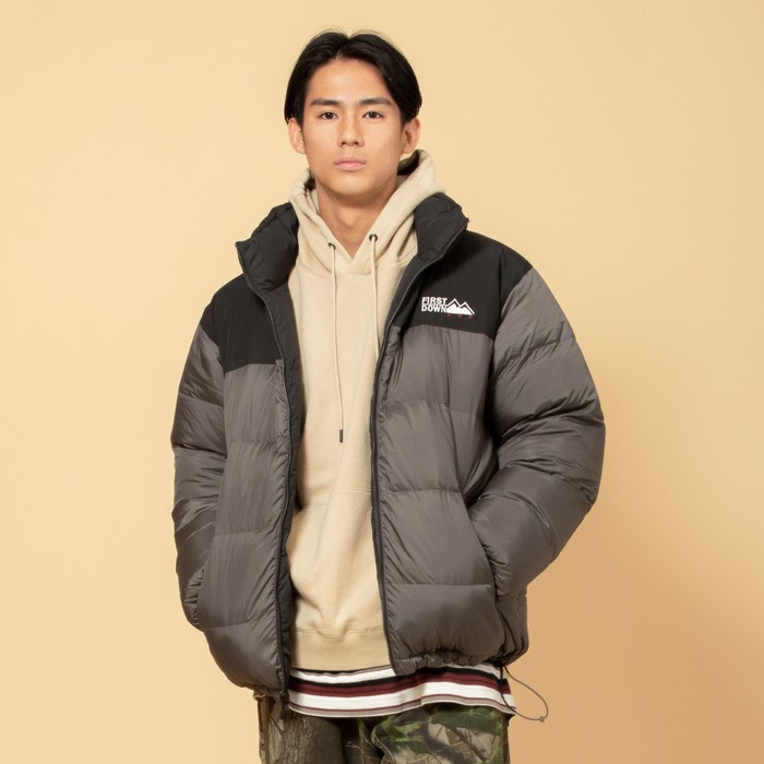 FIRST DOWN ファーストダウン リバーシブル ダウンジャケット 防寒 秋
