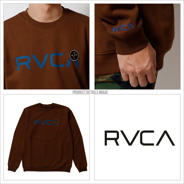 RVCAロゴトレーナー RVCA（ルーカ） メンズ SAD RVCA CREW トレーナー スウェット ロゴ