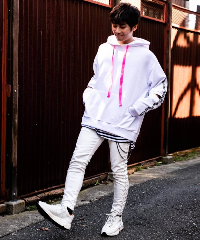 SALE50%OFF】163 イチロクサン AKM レースアップスキニーパンツ メンズ