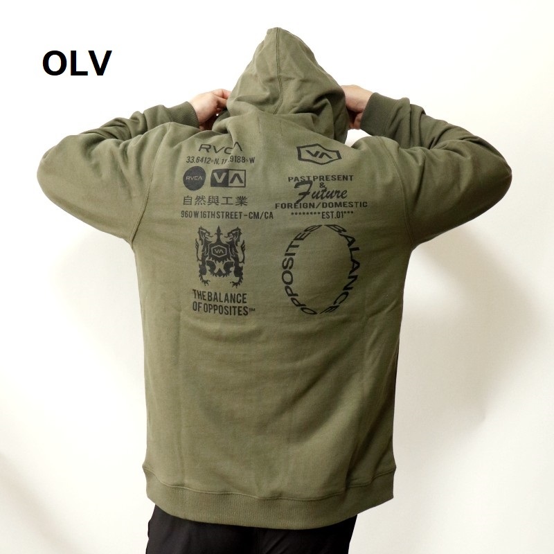 RVCA ルーカ パーカー フーディー ユニセックス カジュアル