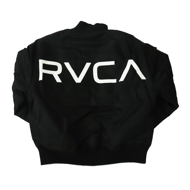 ルーカ メンズ ジャケット MA-1 ロゴ 中綿 黒 S 【新品】RVCA ルーカ