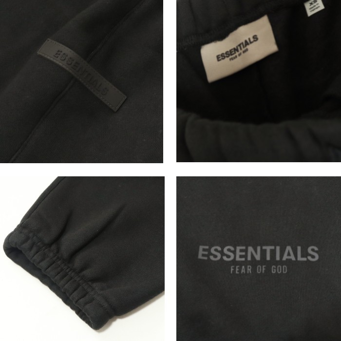 Fog Essentials スウェットパンツブラック　黒　裏起毛　反射フォント FOG ESSENTIALS エッセンシャルズ スウェットパンツ メンズ 男性