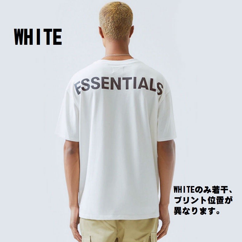 Fear of God クルーネック半袖tシャツ ホワイト FW24/25 FEAR OF GOD Fear of God essentials Tシャツ メンズ レディース